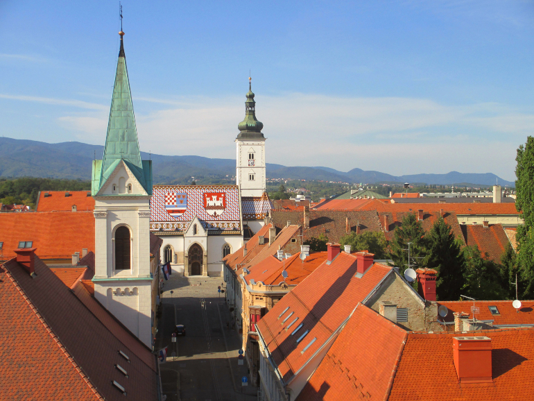 iglesia de san marcos desde la torre lotrscak