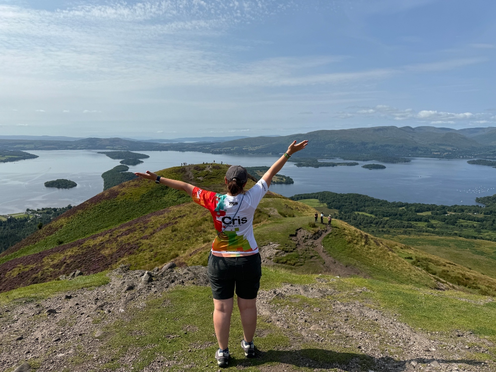 vistas de loch lomond desde la cima de conic hill
